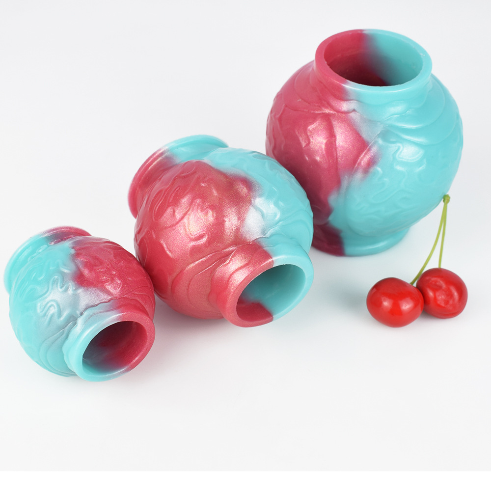 Silicone Knot Cock Ring & Enhancer Sleeve