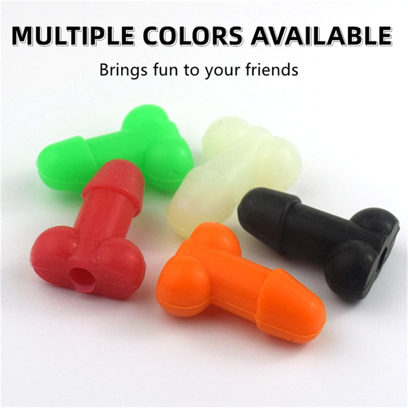 Novelty Luminous Flesh Nozzle Caps (Set of 4)