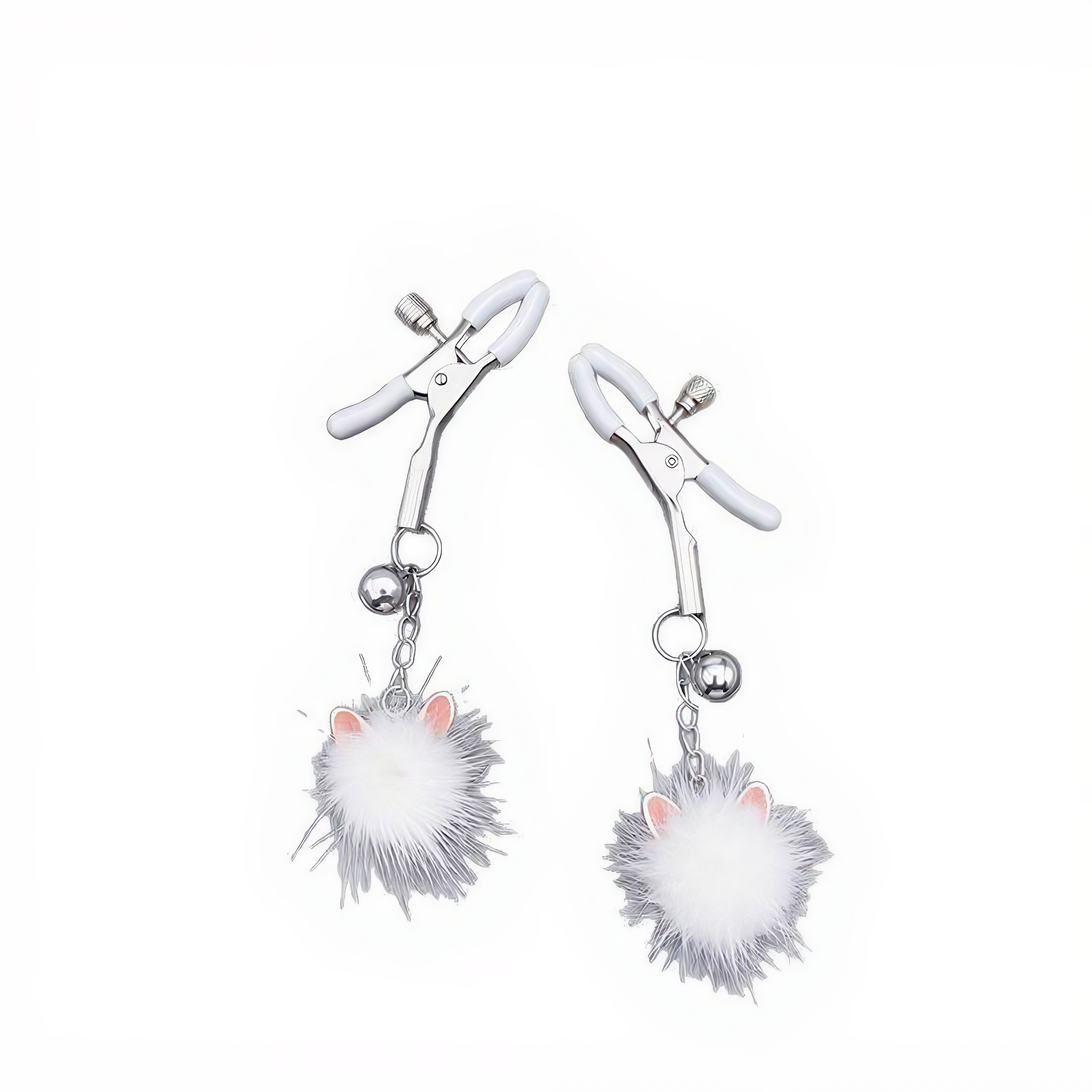 Plush Kitty Bell Nipple Clamps