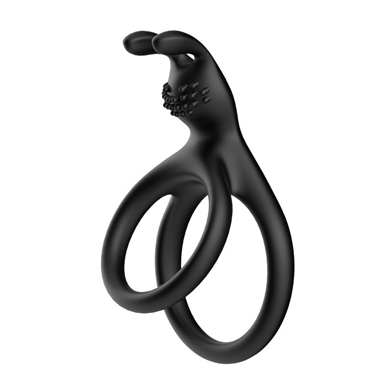 Sensory Tickling Bunny Silicone Cock Ring