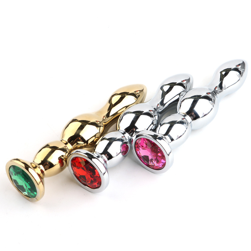 Crystal Jeweled Long Aluminum Butt Plug