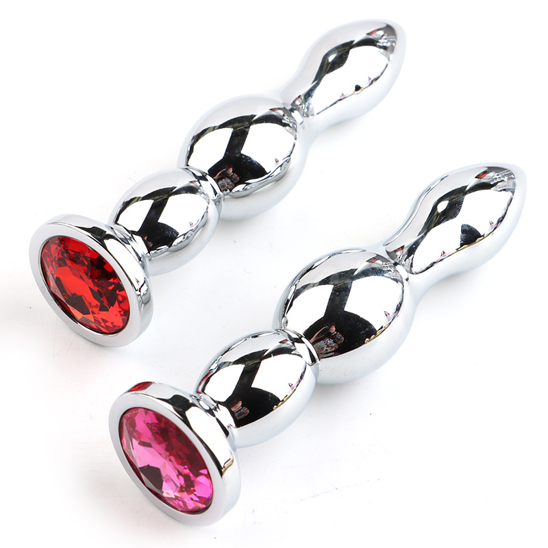 Crystal Jeweled Long Aluminum Butt Plug