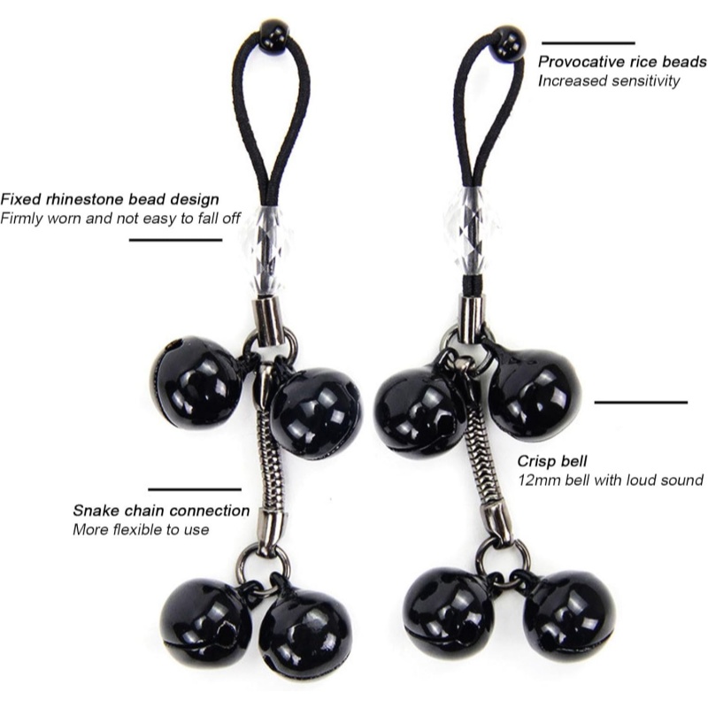 Shibari Rope Body Harness with Integrated Nipple Clamps