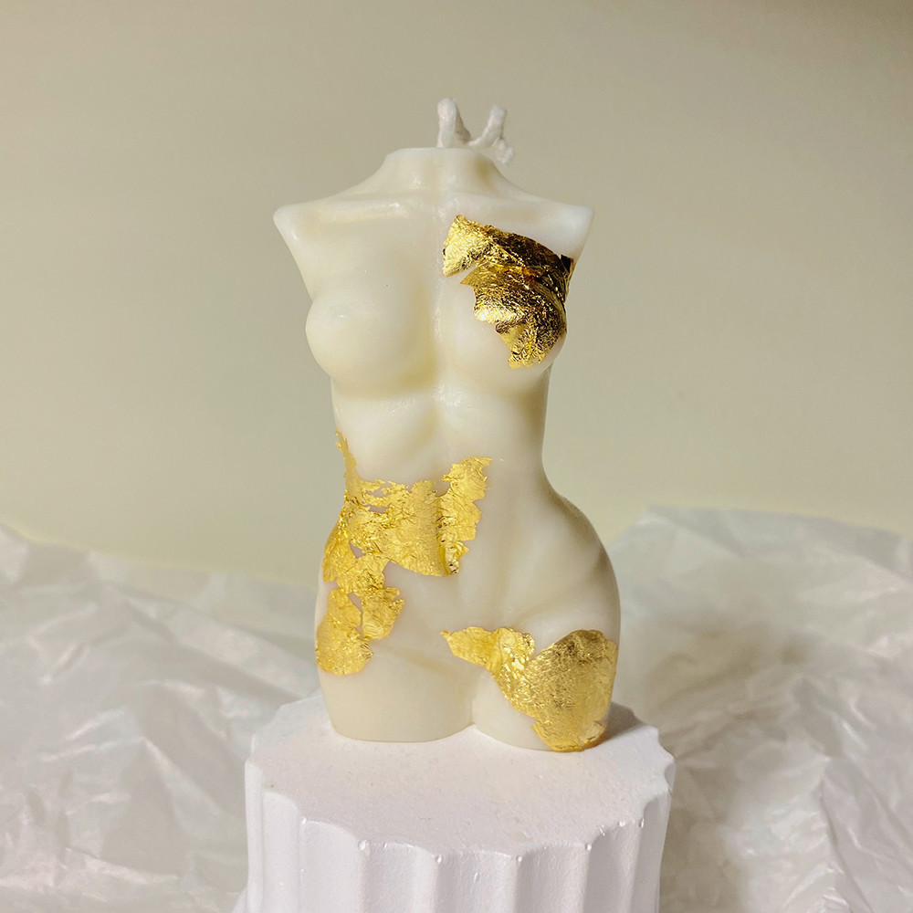 Anatomical Torso Couple Low-Heat Wax Play Candles