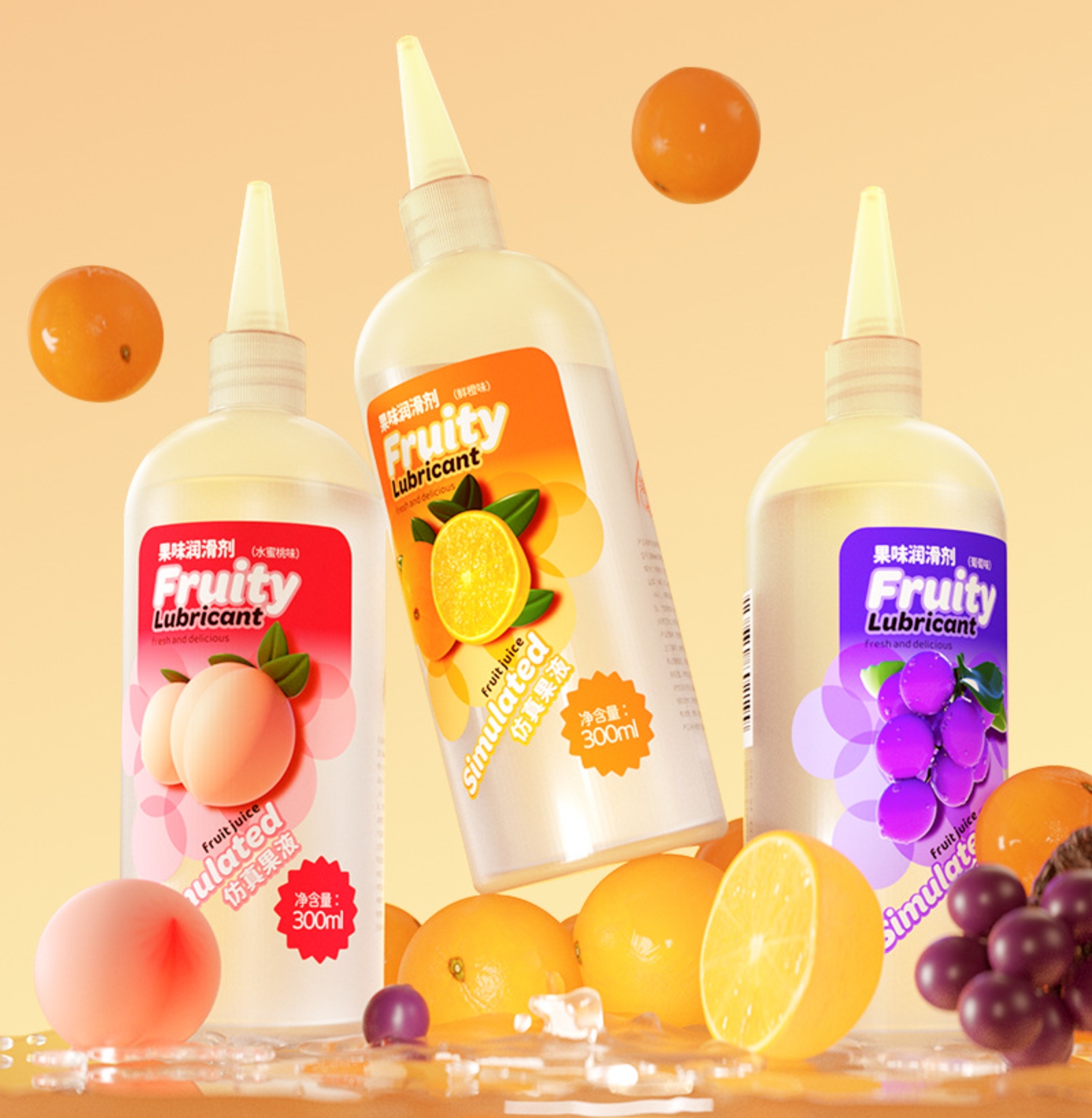 Fruit Flavor Water Based Sex Lube