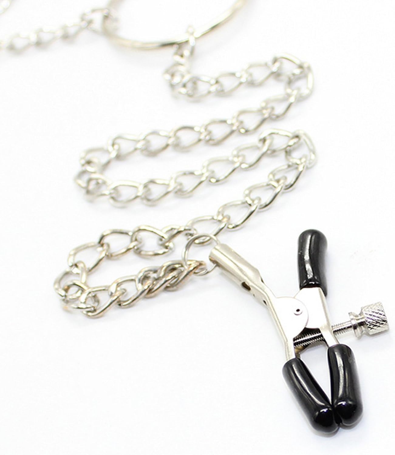 Metal Chain Nipple Clamps 3 Point Clips