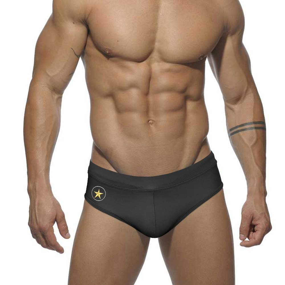 Military Star Swim Briefs Men Underwear