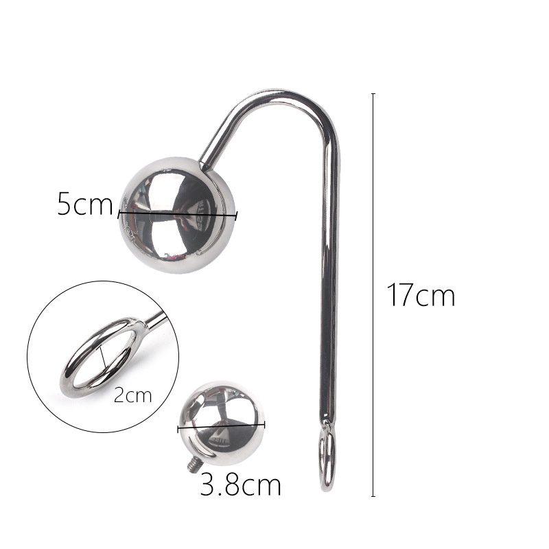 Stainless Steel Anal Hook With Changeable Balls