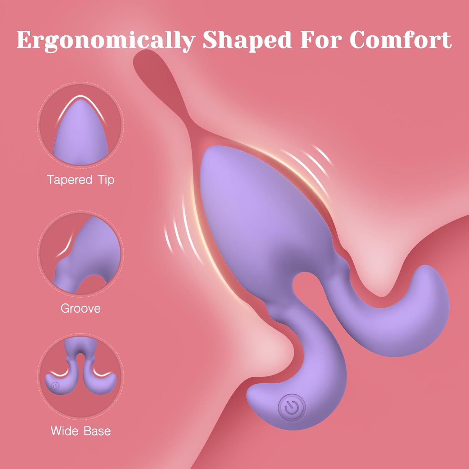 Vibrating Butt Plug With Remote Control G Spot Clit Stimulation