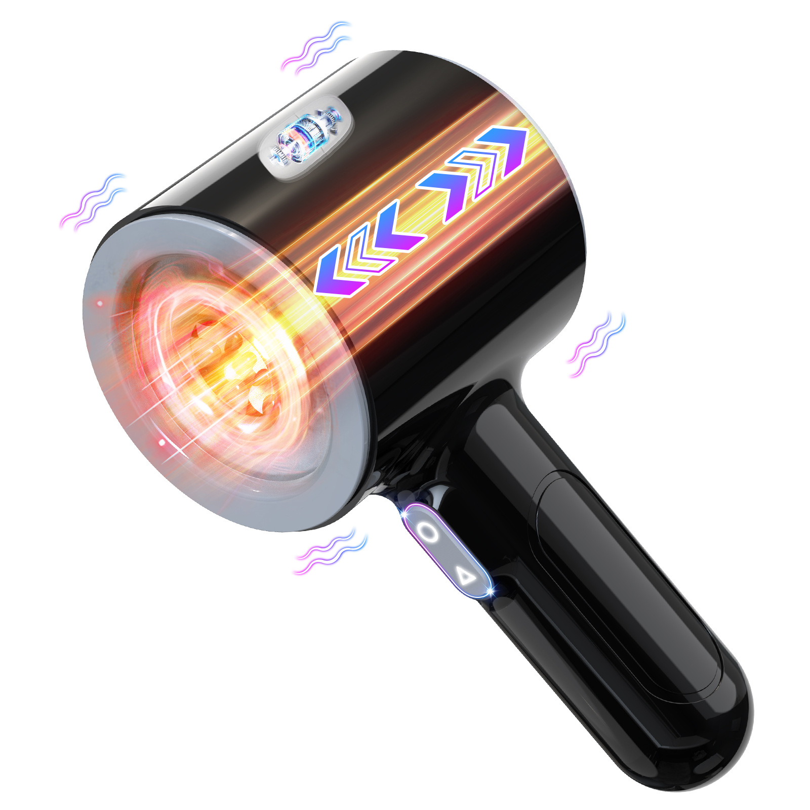 Automatic Thrusting Male Blowjob Open Ended Massager