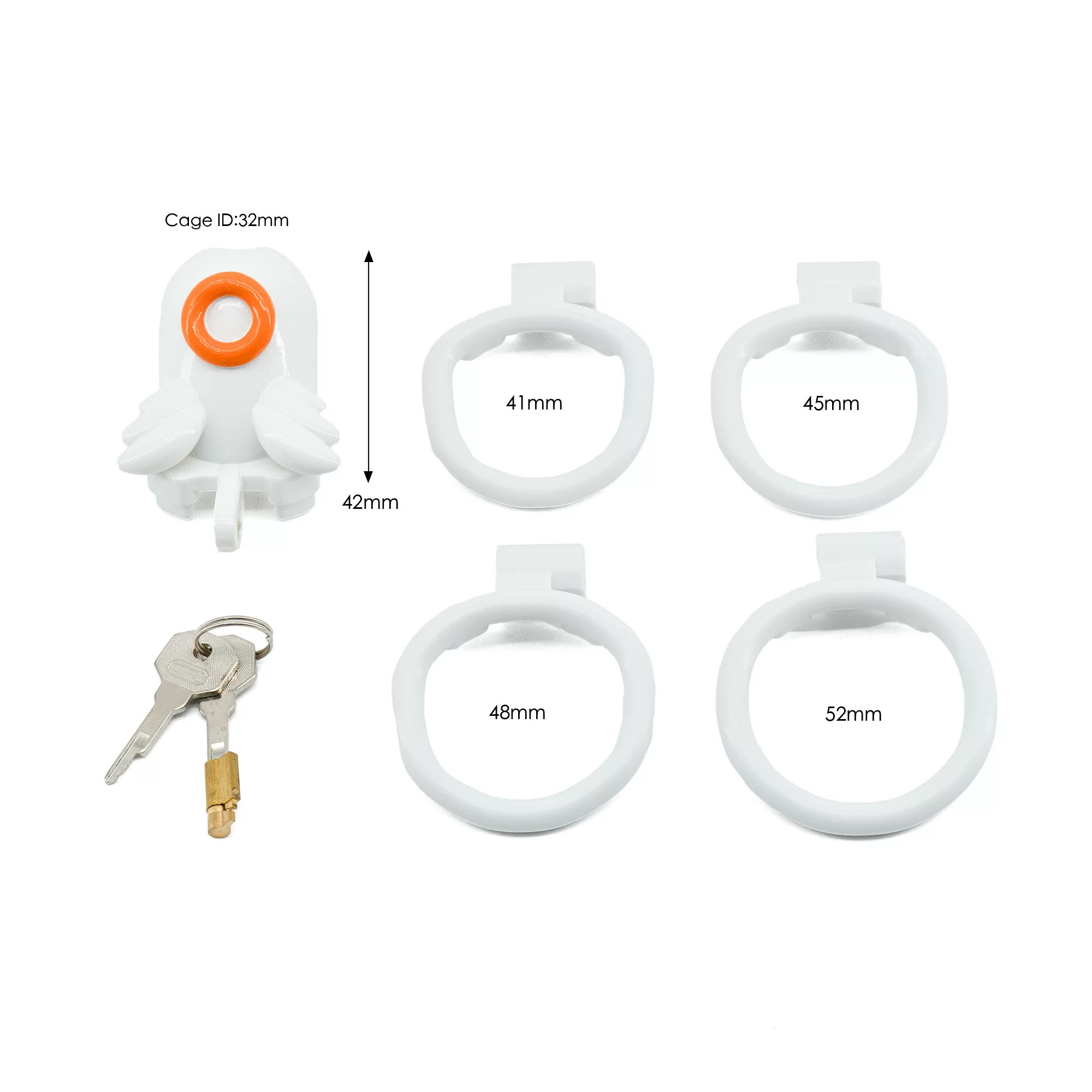 Demon Angel Lightweight Resin Chastity Cage