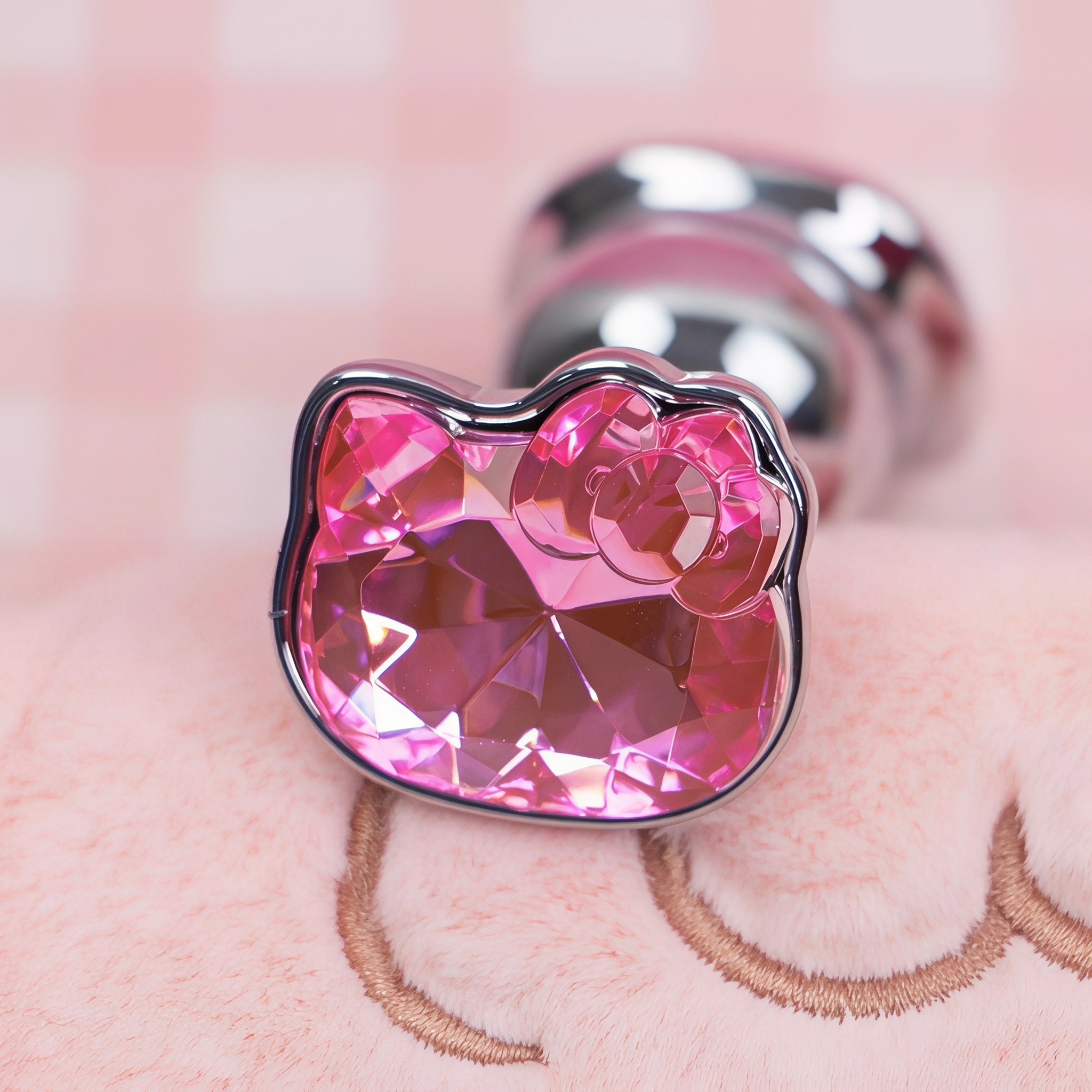 Hello Kitty Inspired Stainless Steel Anal Plug