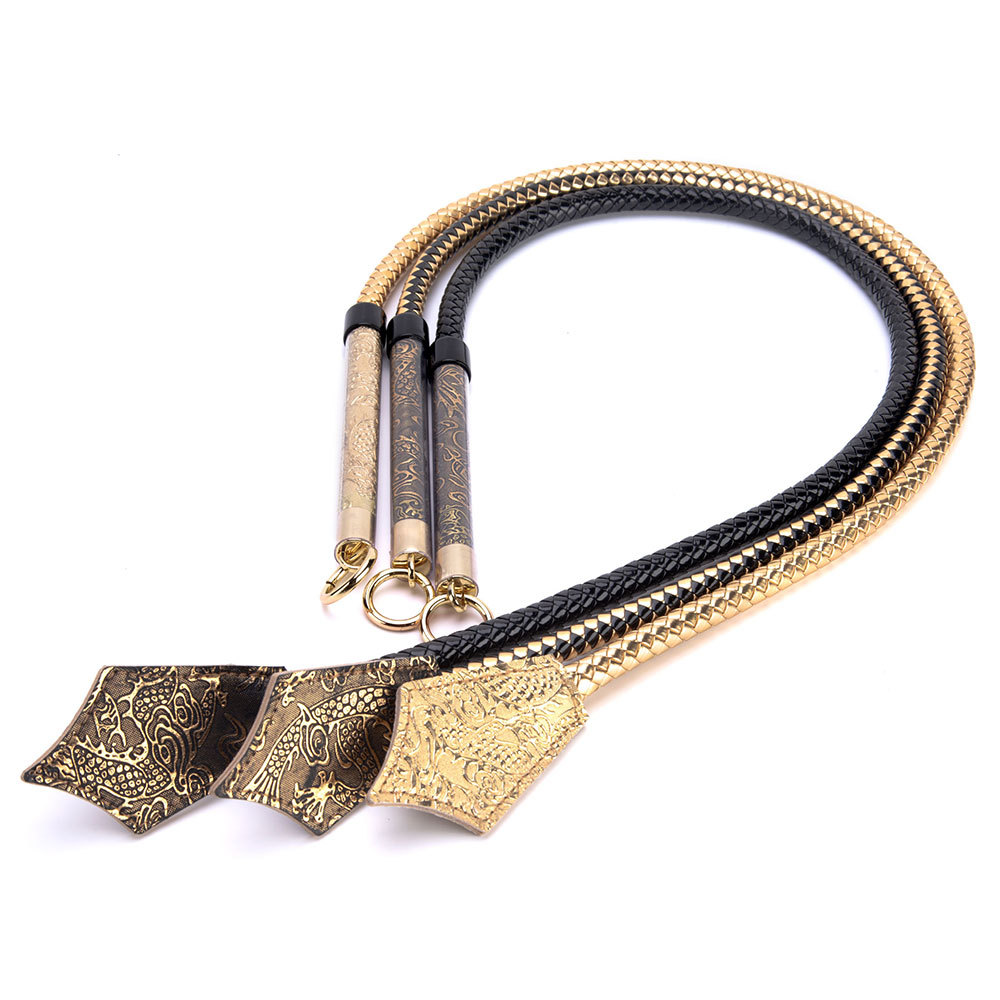 Elite Long Reach Faux Leather Whip 965cm Design