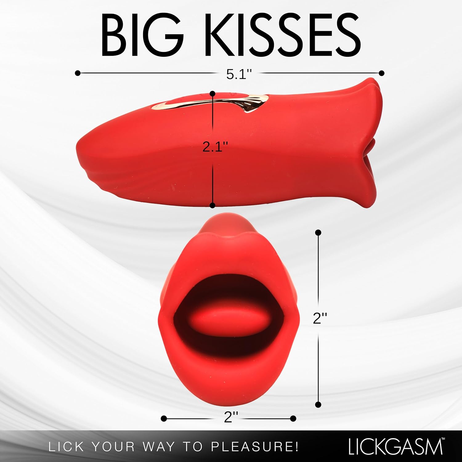 Lickgasm Kiss And Tell Vibrating Massager
