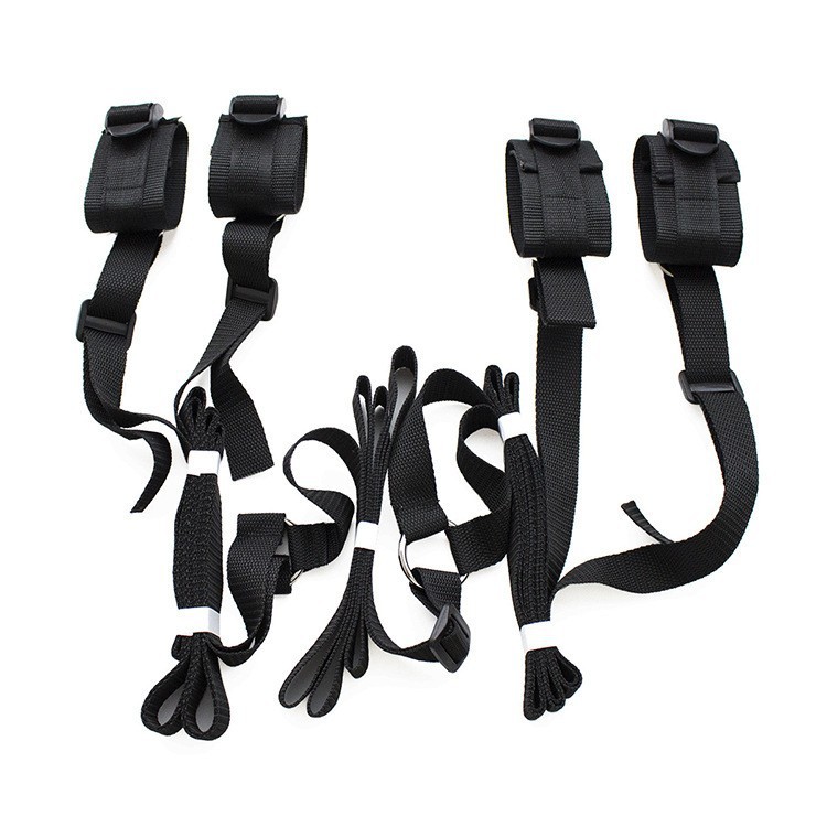 Wrist And Ankle Straps Adult Play Bed Bondage Restraints Set