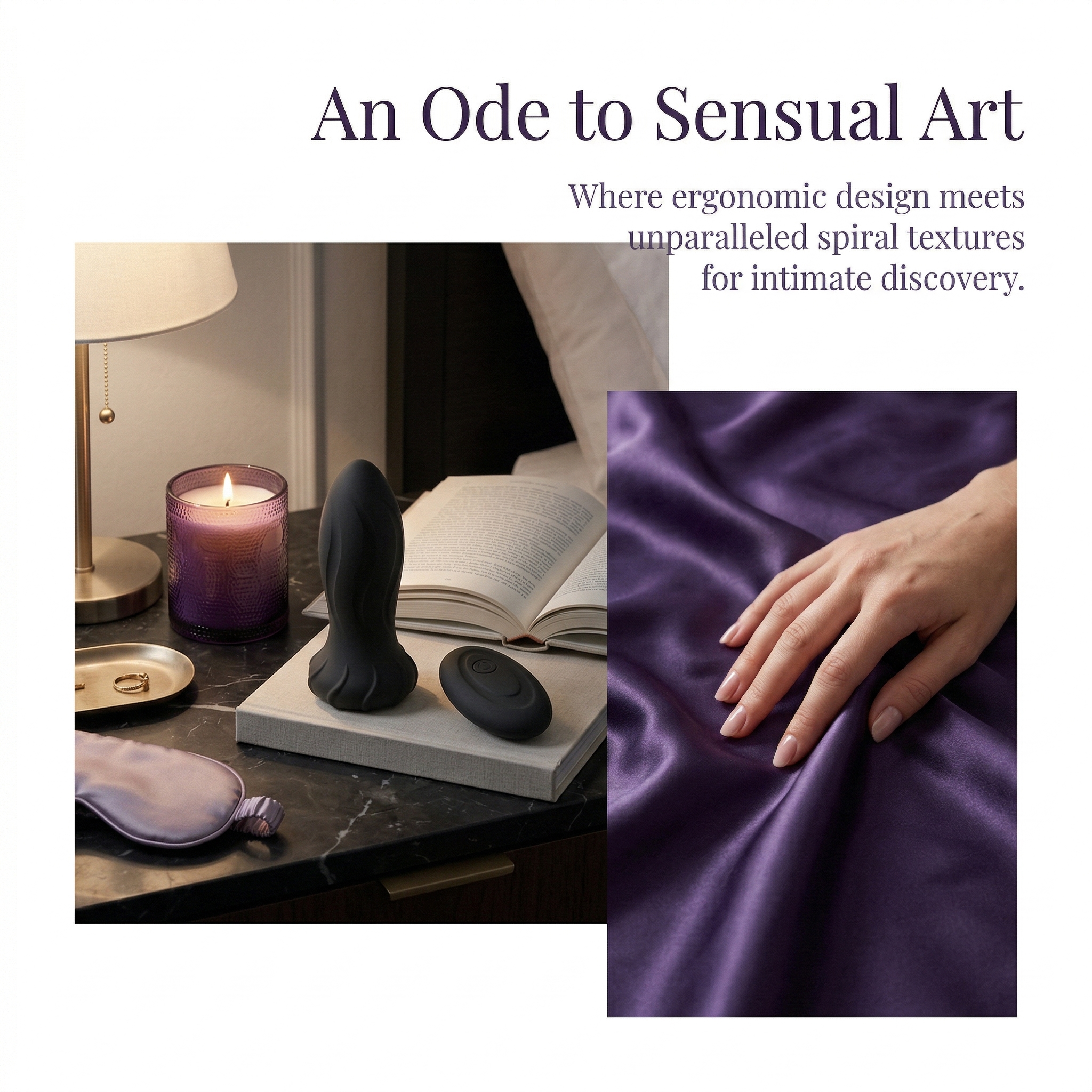 Remote Control Spiral Texture Vibrating Anal Massager