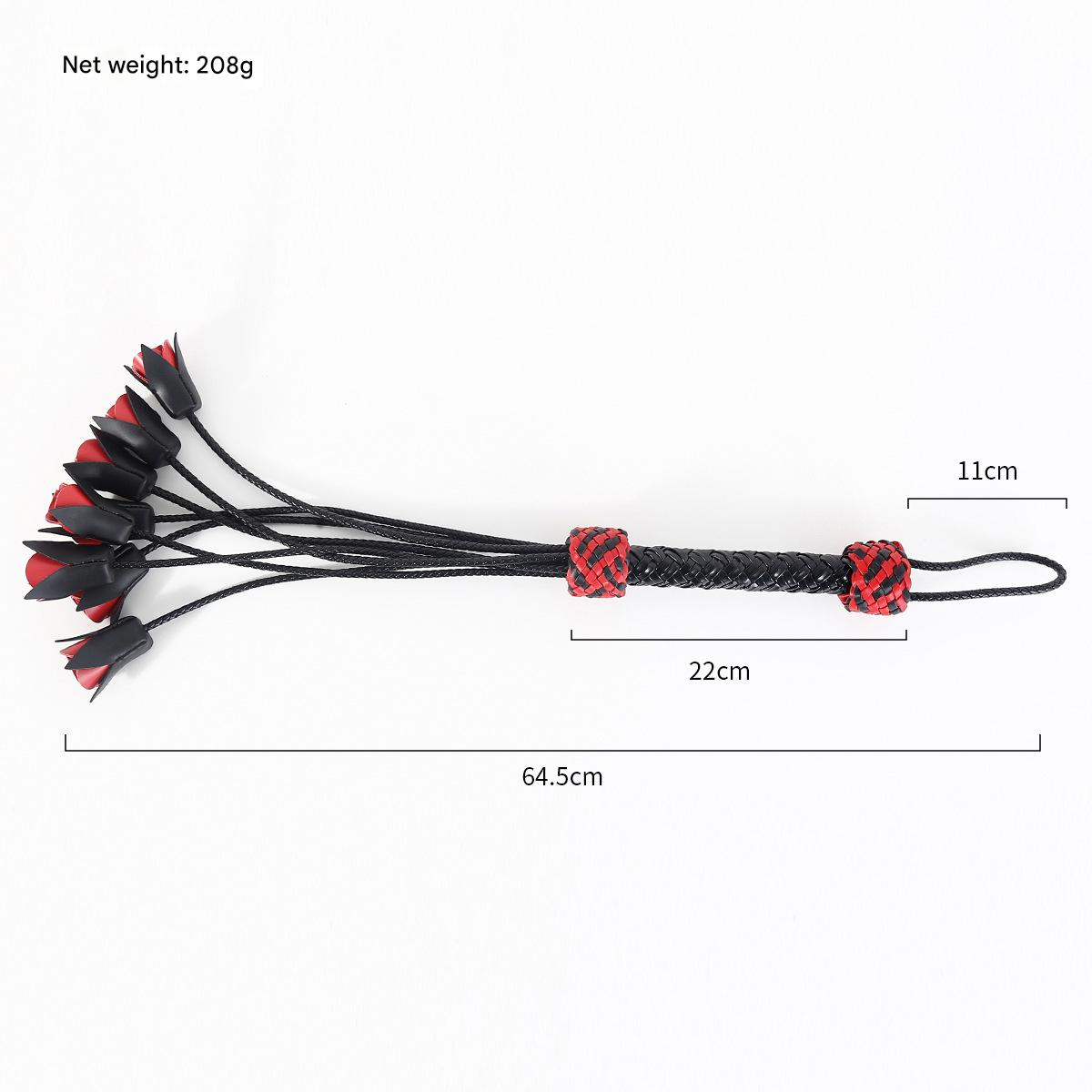 Handcrafted Leather Rose Whip