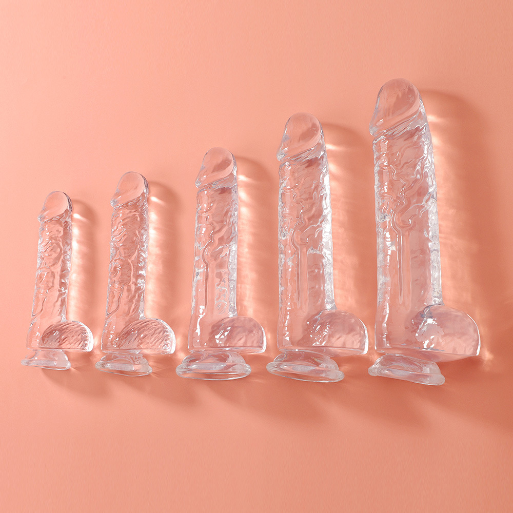 Small Realistic Clear 6 Inch Cute Dildo With Suction Cup Dildo