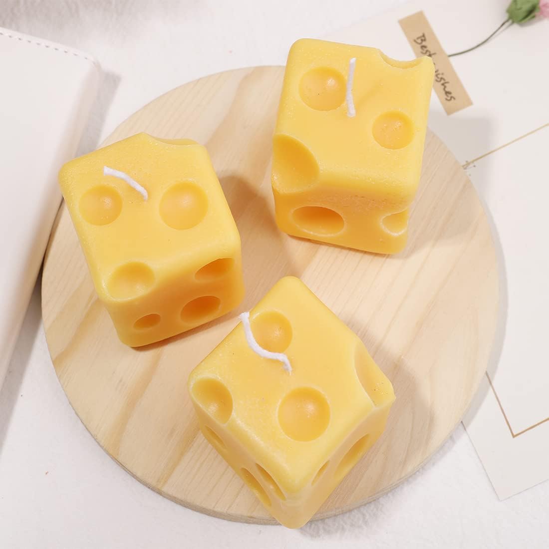 Cheese Shaped Aroma Soy Wax Scented Candle