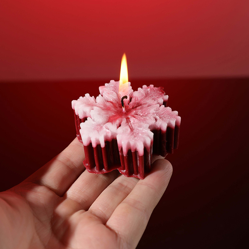 Christmas Snowflake Candles