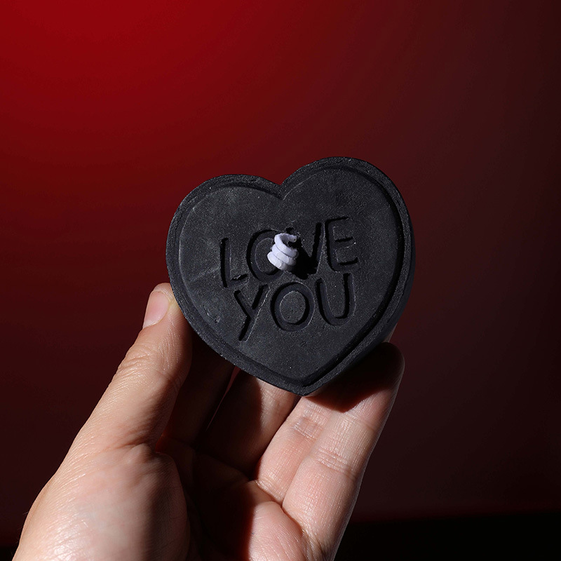 Love You Heart Sensual Candle Low Temperature