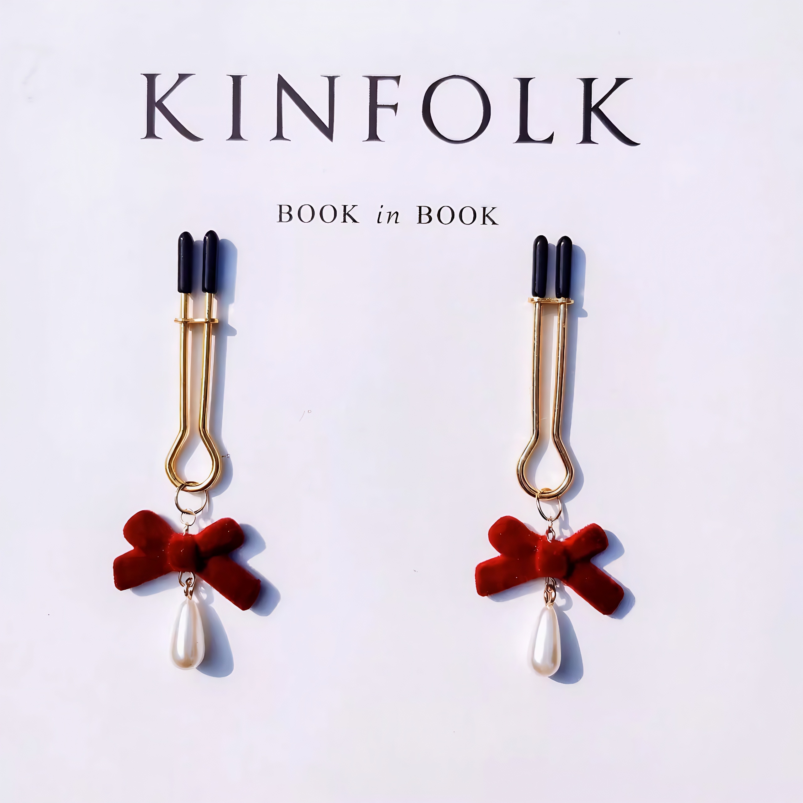 Berry Bliss Nipple Clamps With Dangling Bead