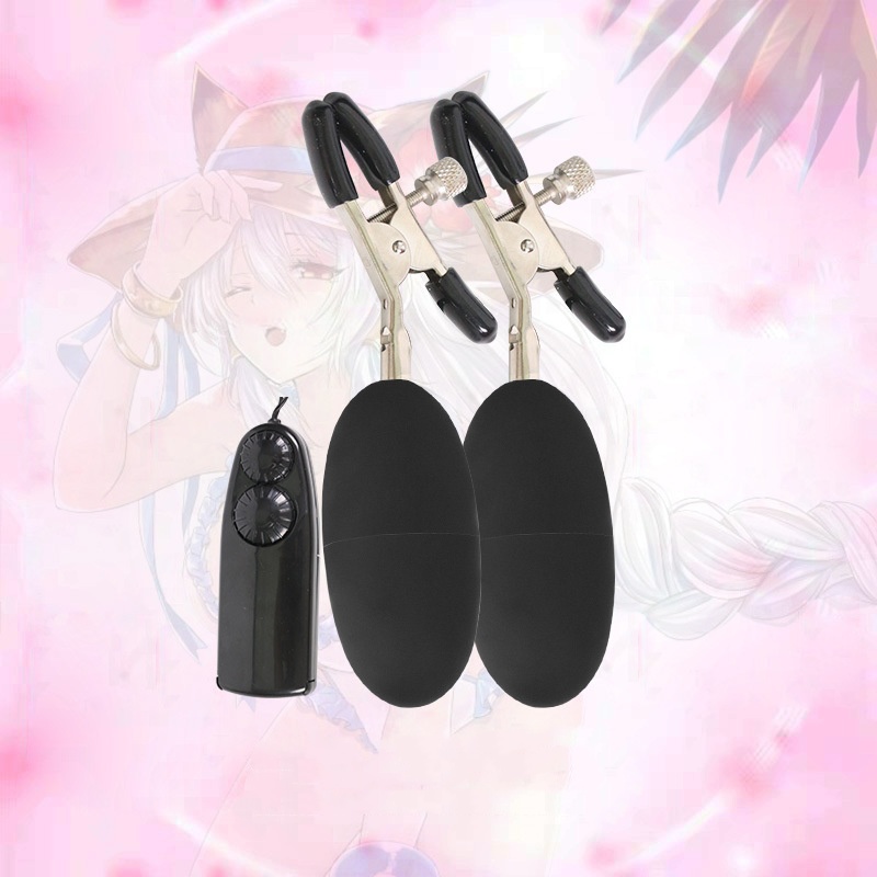 Double Vibrating Nipple Clamps