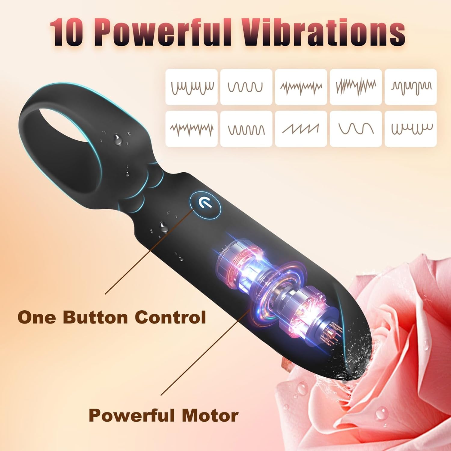 Bullet Vibrator Lipstick Mini Vibrator With 10 Vibration Modes