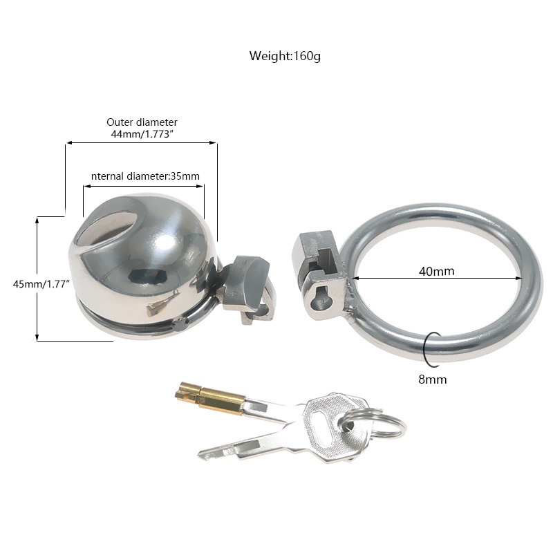 Men S Thickened Stainless Steel Chastity Cage