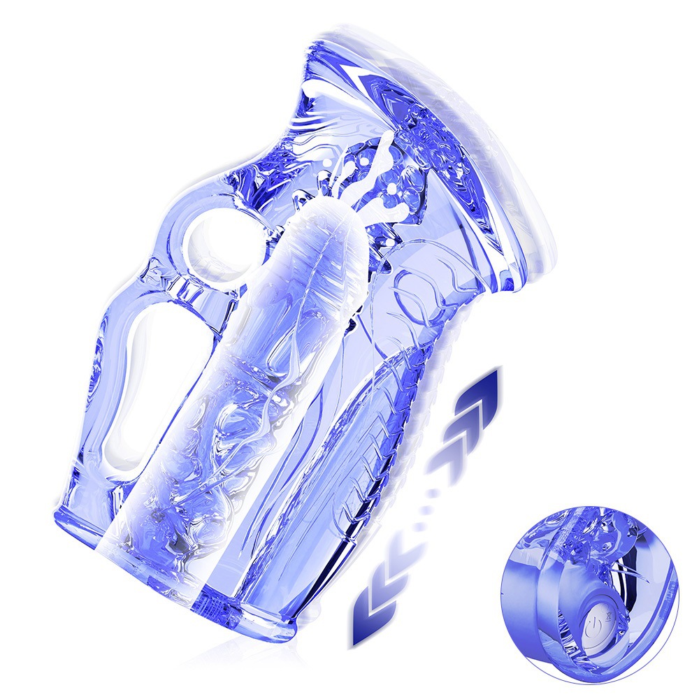 Open Ended Male Stroker With 3d Beaded Texture Manual Vibrating Versions Available