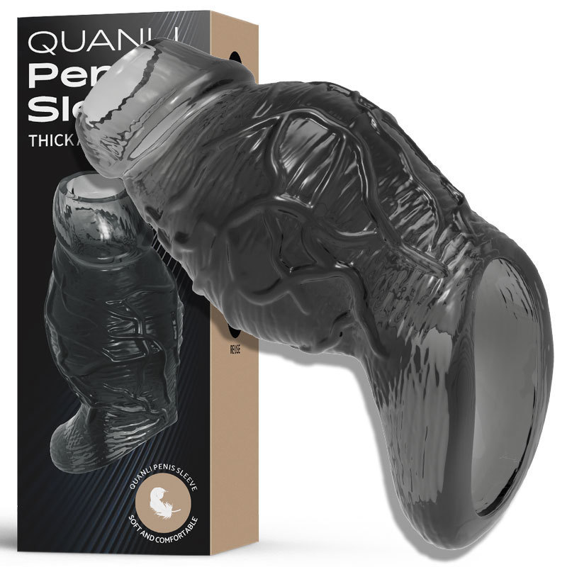 Punch Style Studded Open Head Penis Sleeve