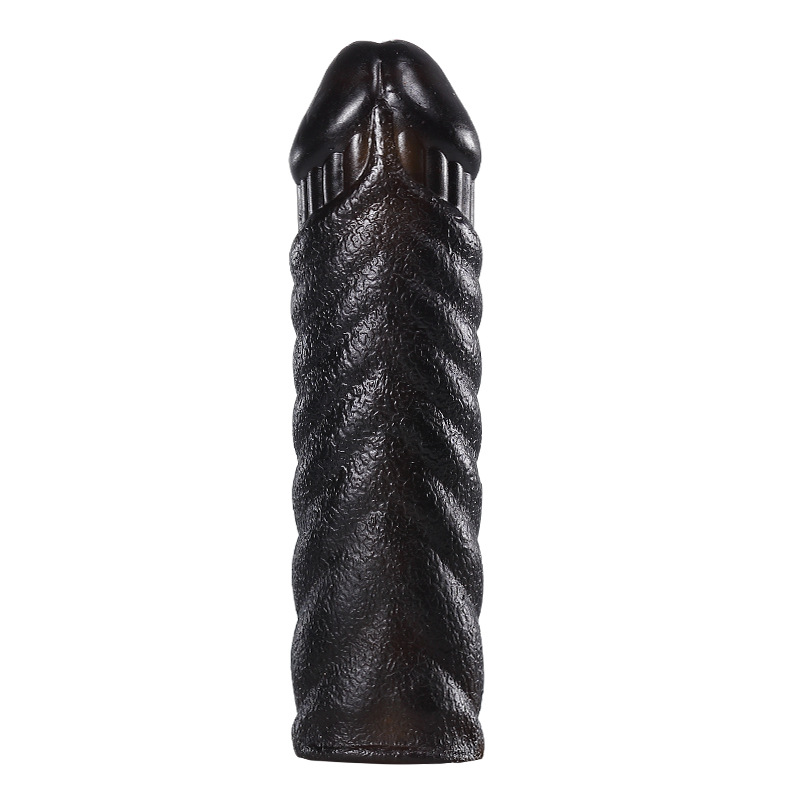 Reusable Silicon Condom Dotted Penis Sleeve For Men