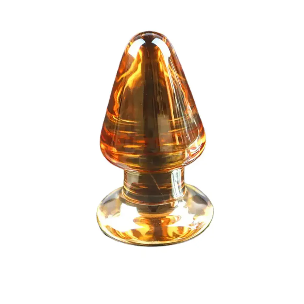 Smooth Glass Anal Plug