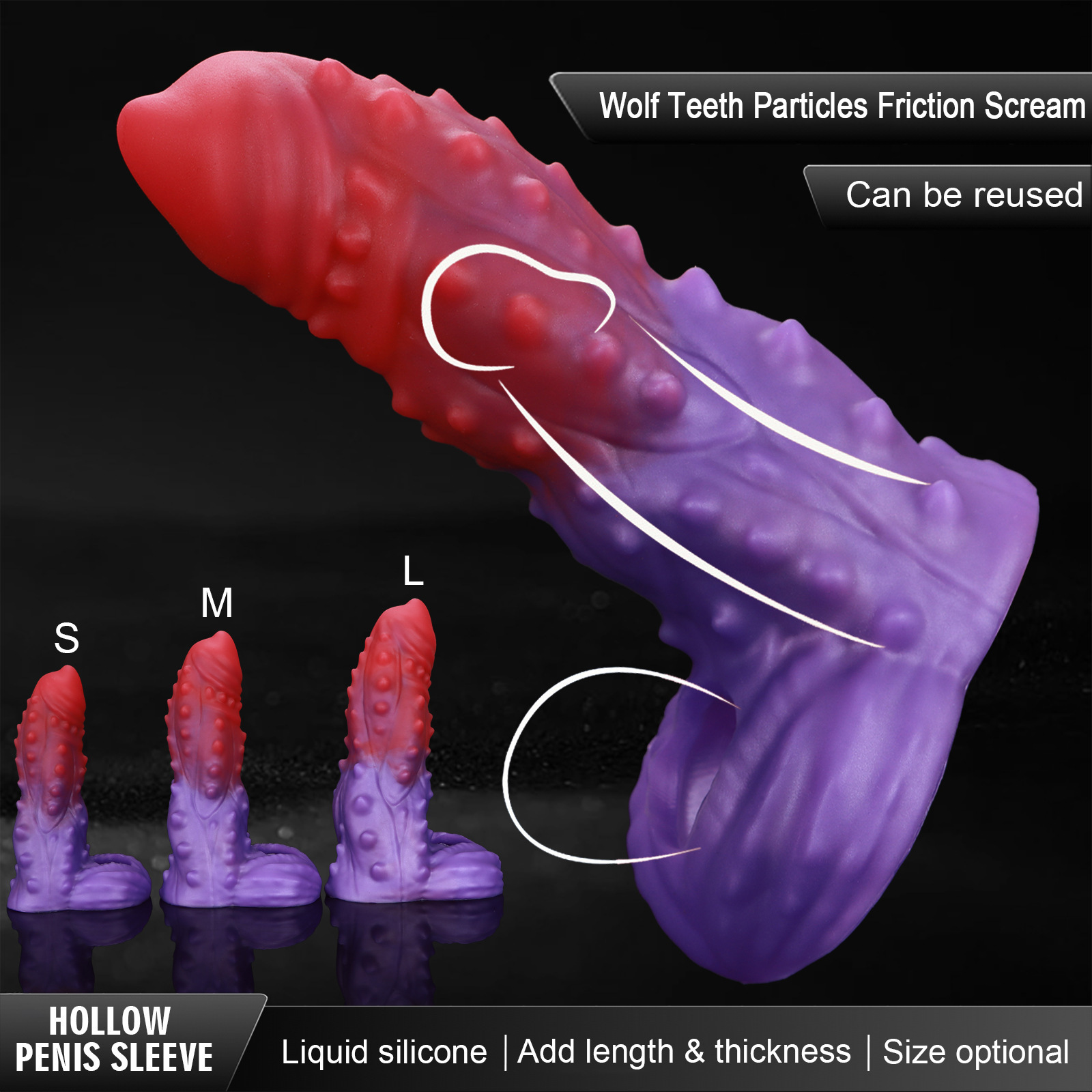 Tentacle Texture Penis Sleeve