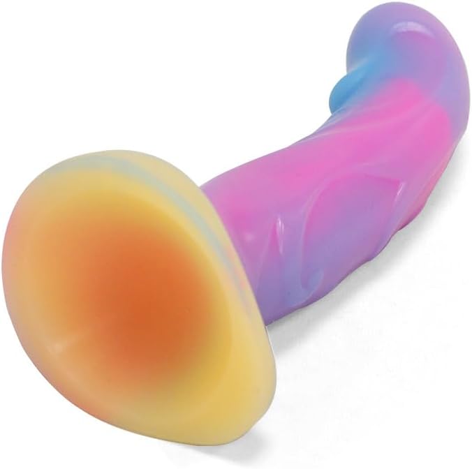 6 1anal Glow In The Dark Dildo With Suction Cup