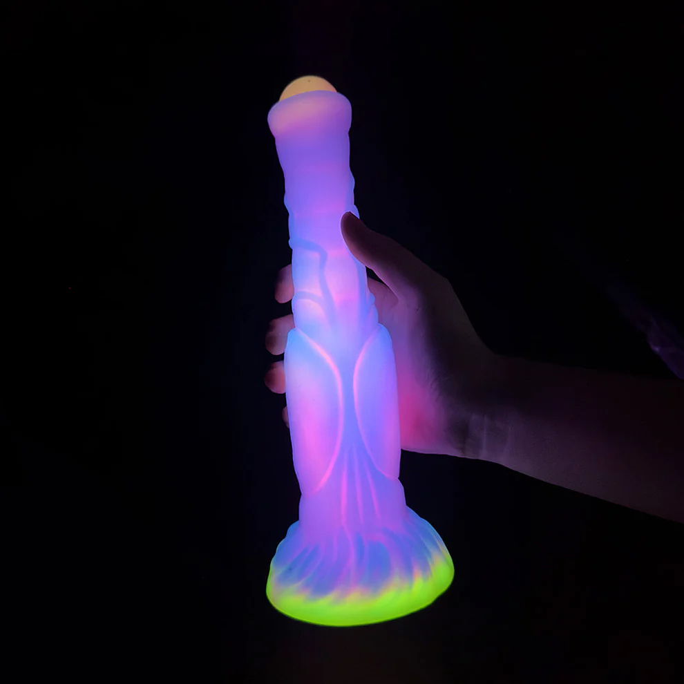 9 44horse Anal Glow In The Dark Dildo With Suction Cup