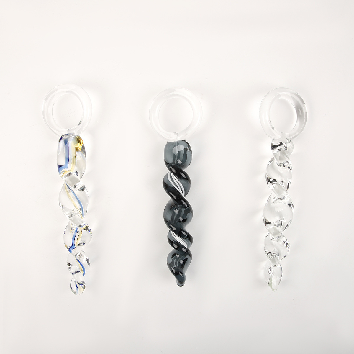 Anal Trainer Crystal Thread Glass Anal Plug
