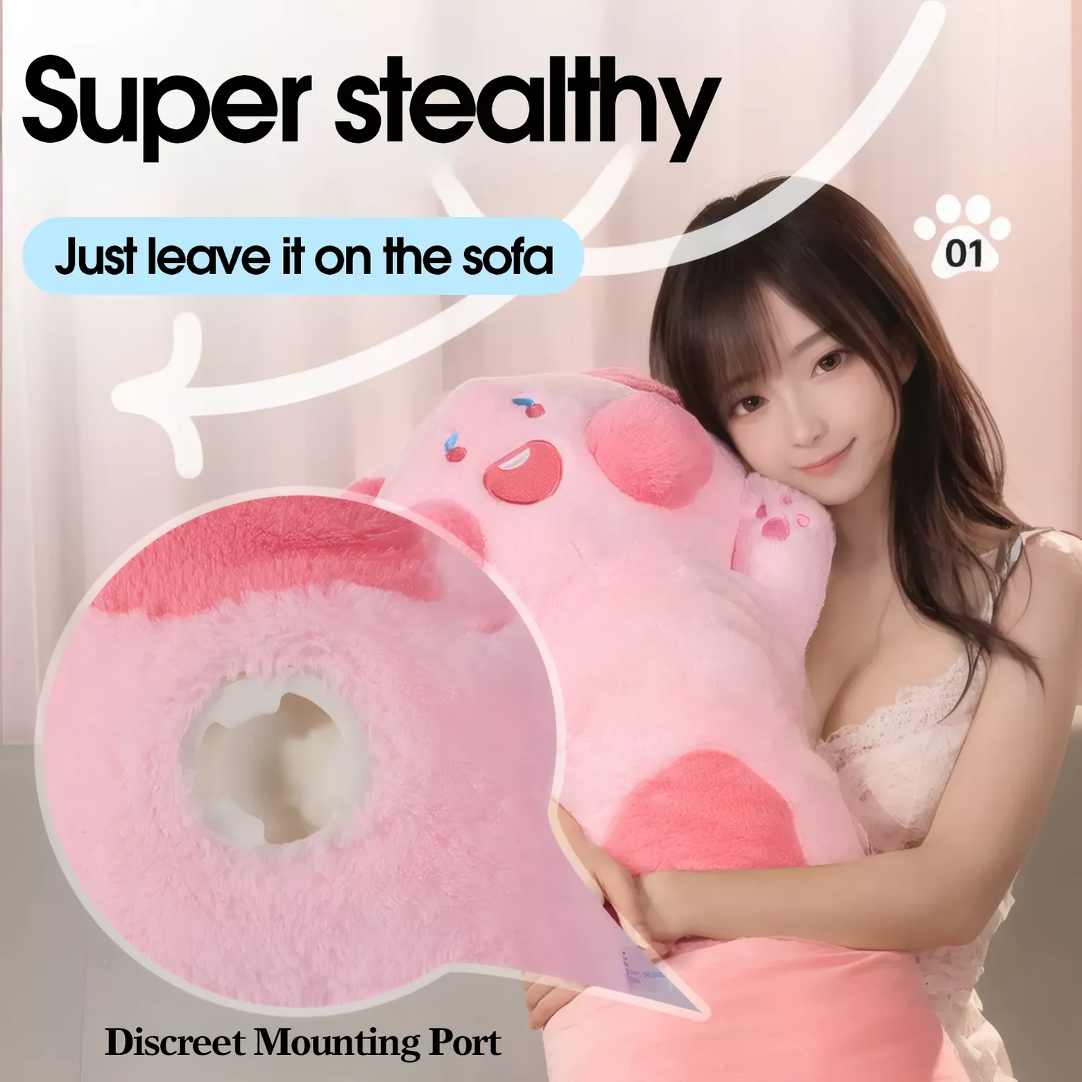 Plush Kitty Companion Pillow