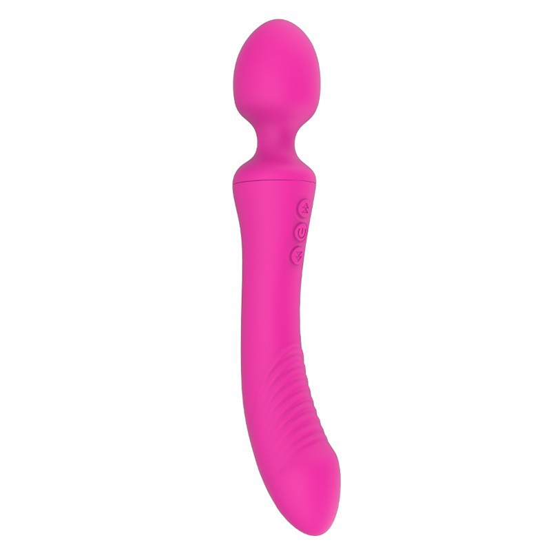 Dual Vibrator Powerful Magic Wand Clitoris Vagina Massager Anal Plug