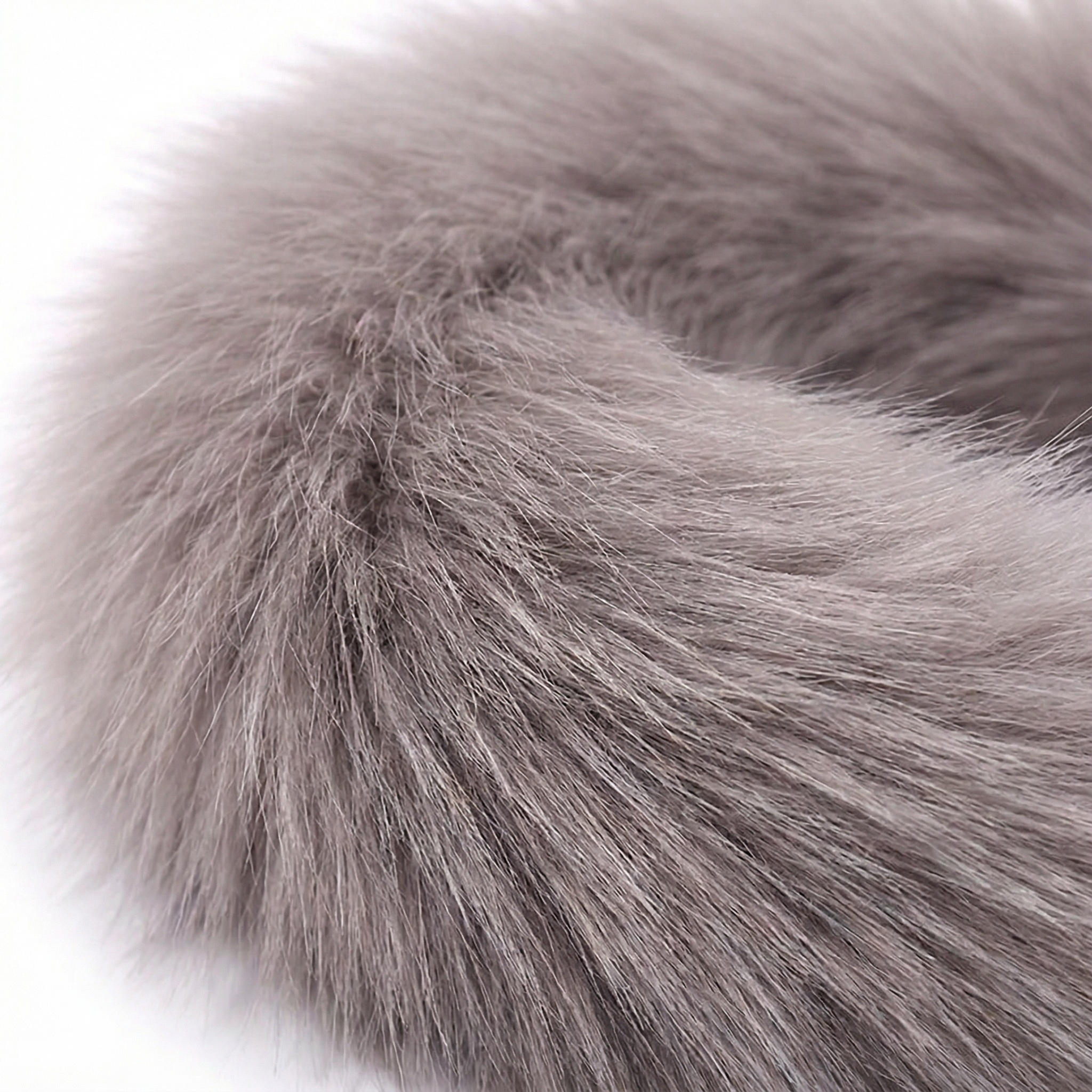 Gray Fox Tail Butt Plug 18 1inch Tail