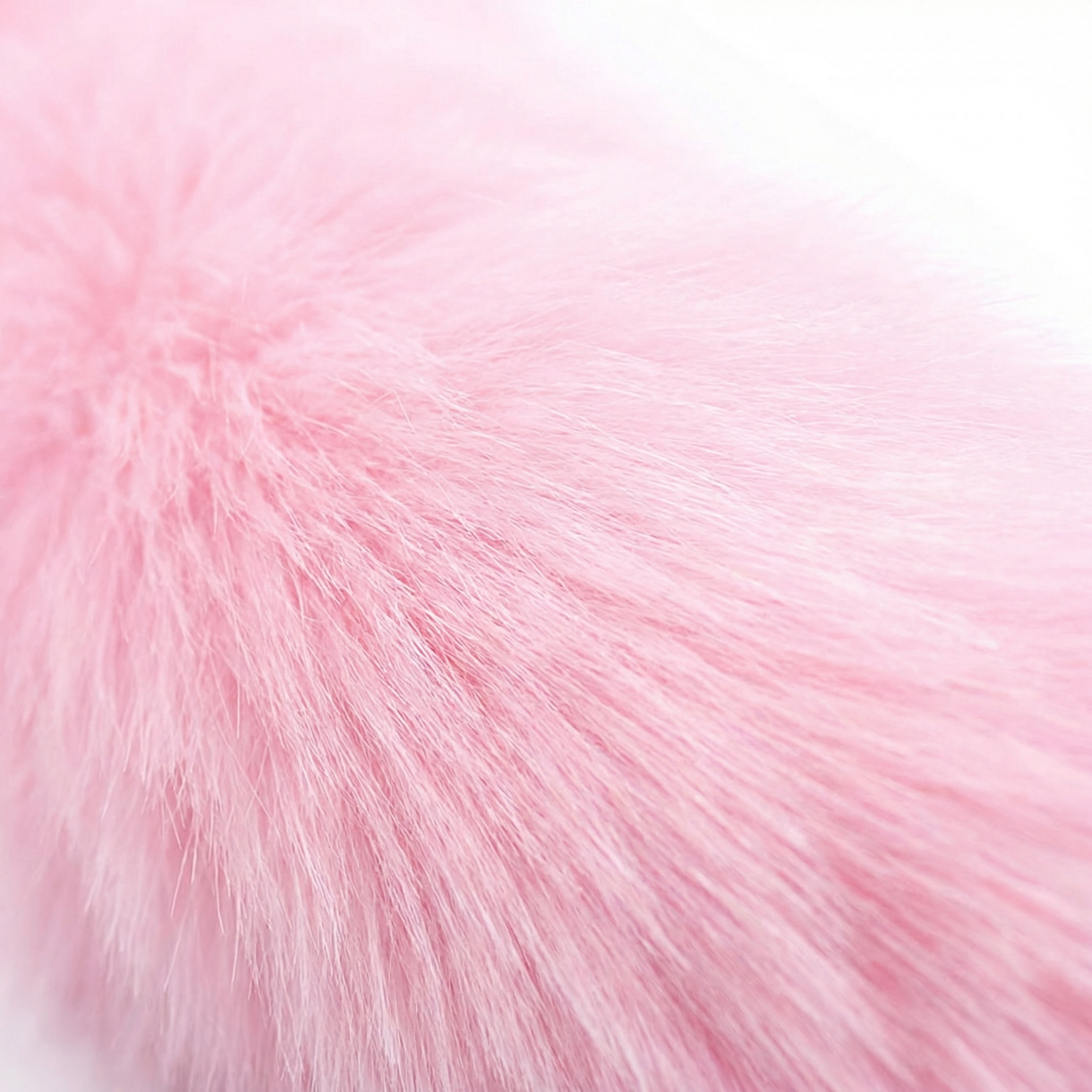Pink Fox Tail Butt Plug 18 1inch Tail