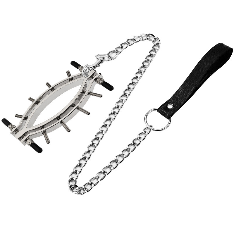 Stainless Metal Adjustable Labia Clamp For Sensation Play