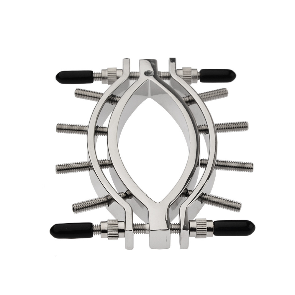 Stainless Metal Adjustable Labia Clamp For Sensation Play